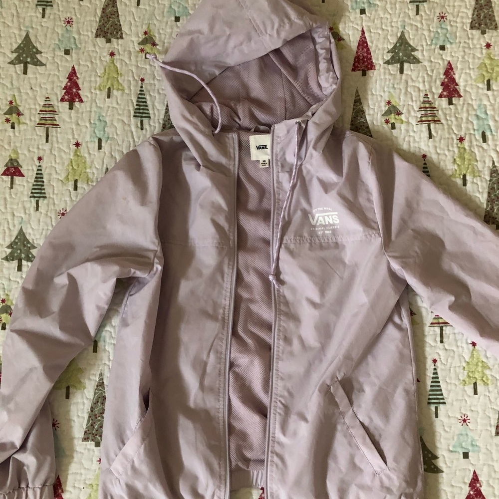 Vans Kastle Lilac Windbreaker Jacket Like NEW